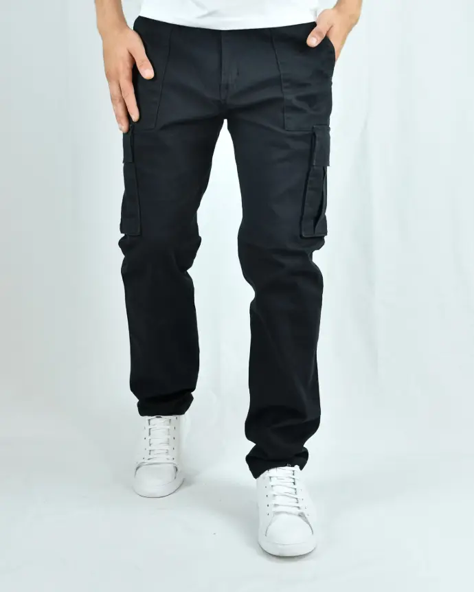 Pantalon Cargo Chino Regular Fit Alan Job Booz Hombre