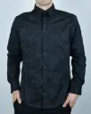Camisa Mangas Largas Estampa Algodón Bawku Bando Hombre
