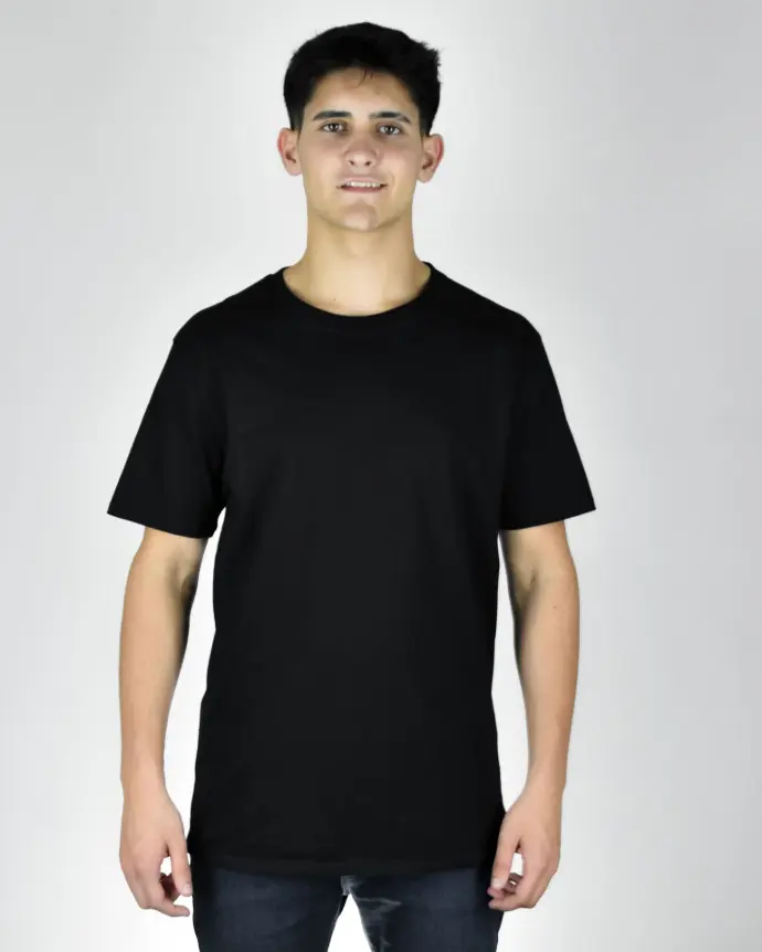 Remera Mangas Cortas Liso Algodón Josué Job Booz Hombre