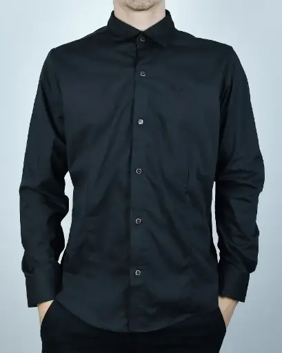 Camisa Mangas Largas Liso Bando Parwisz Hombre