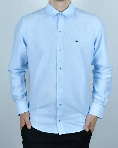 Camisa Mangas Largas Rayas Algodón Nattivo Bando Hombre