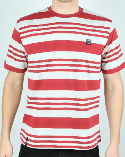 Remera Mangas Cortas Rayas Algodón Angel Taverniti Hombre
