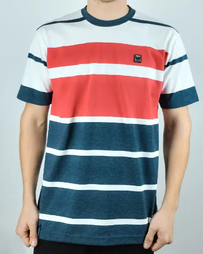 Remera Mangas Cortas Rayas Algodón Brandon Taverniti Hombre