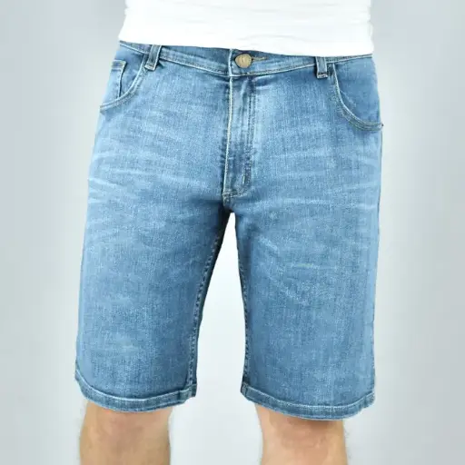 Bermuda Jean Regular Fit Aitor Job Booz Hombre