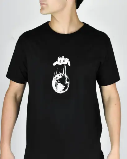 Remera Mangas Cortas Algodón Estampa Planet Job Booz Hombre 