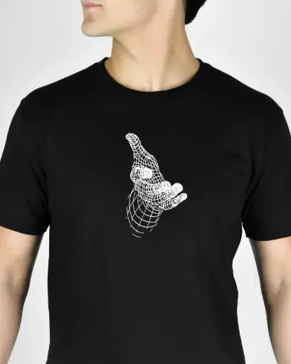 Remera Mangas Cortas Algodón Estampa Hand Job Booz Hombre 